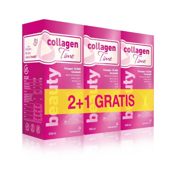 Collagen Time Beauty 500ml 2+1 GRATIS