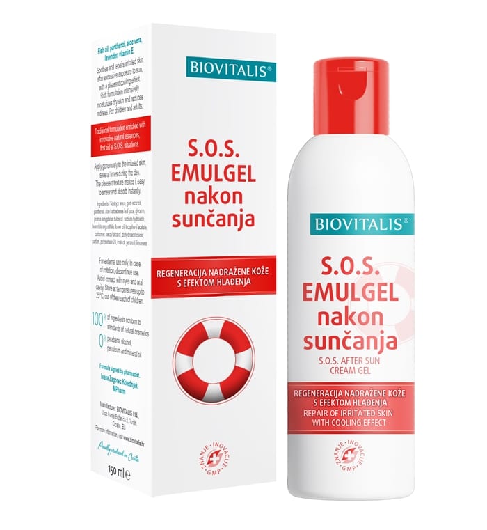 Biovitalis S.O.S. Emulgel nakon sunčanja 150ml