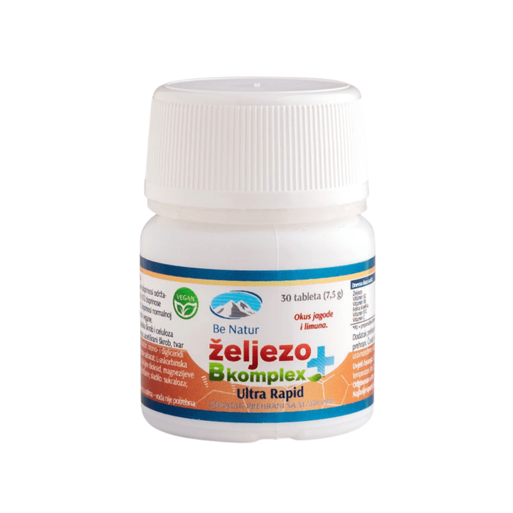 Be Natur Željezo + B kompleks Ultra Rapid 30kom