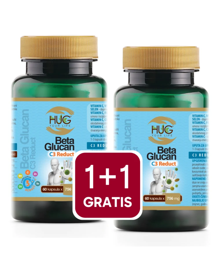 Hug Your Life Beta Glucan & C3 Reduct 1+1 gratis