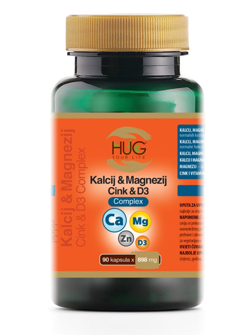 Hug Your Life Kalcij, Magnezij, Cink, D3 Complex