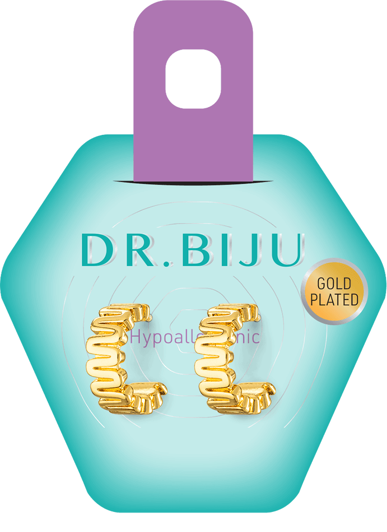 DR BIJU NAUŠNICE RING GOLD