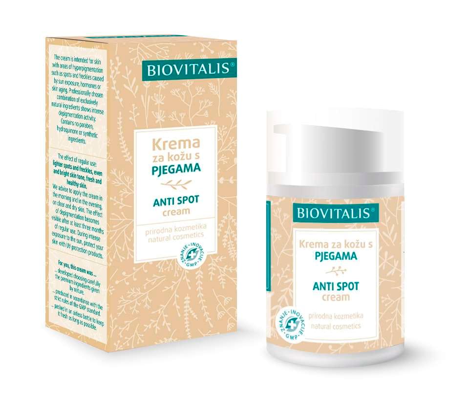 BIOVITALIS Krema za kožu s pjegama 40 ml