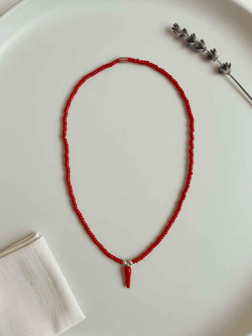 Cornicello ogrlica - crvena