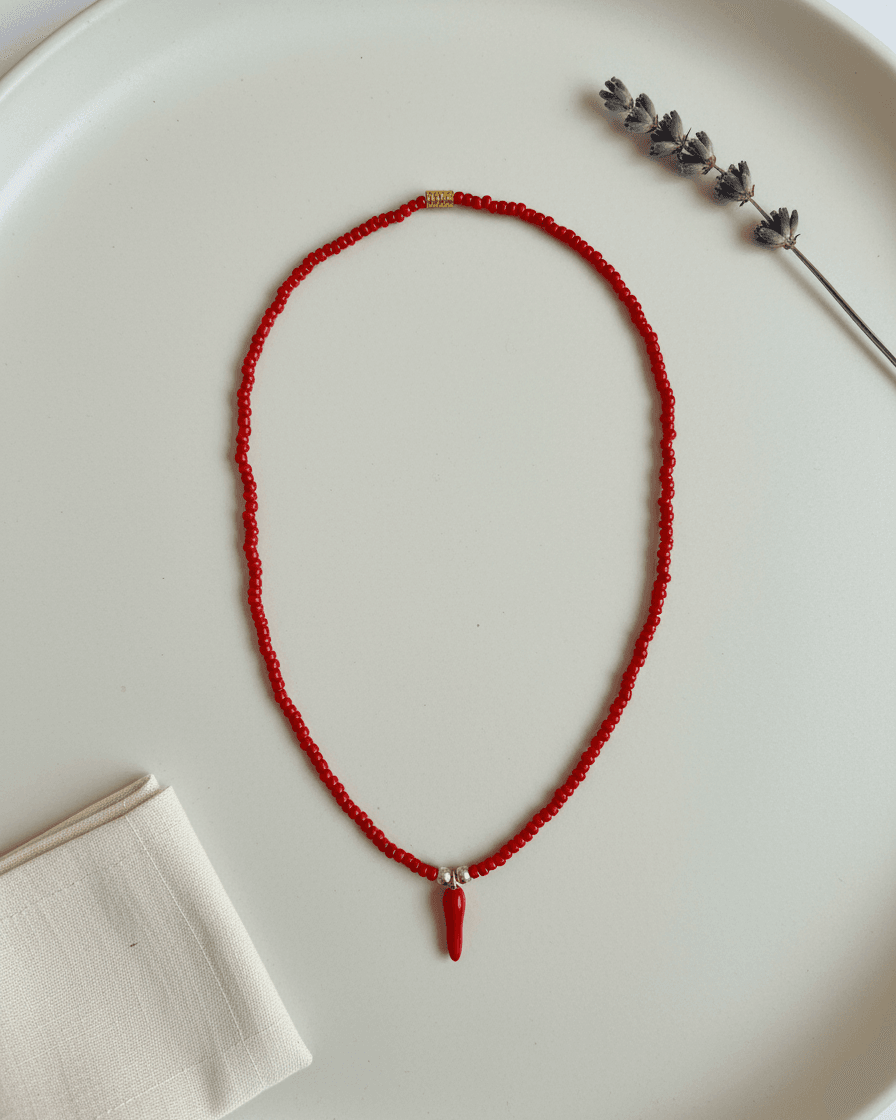 Cornicello ogrlica - crvena