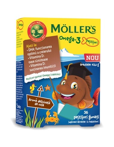 Mollers Omega-3 Junior ribice - Cola bomboni 36kom
