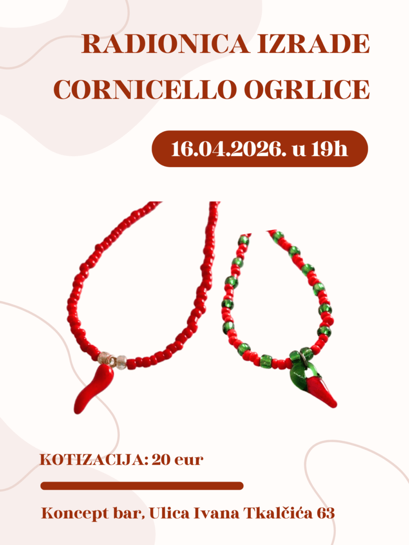 Radionica izrade Cornicello ogrlice | 16.04. u 19h
