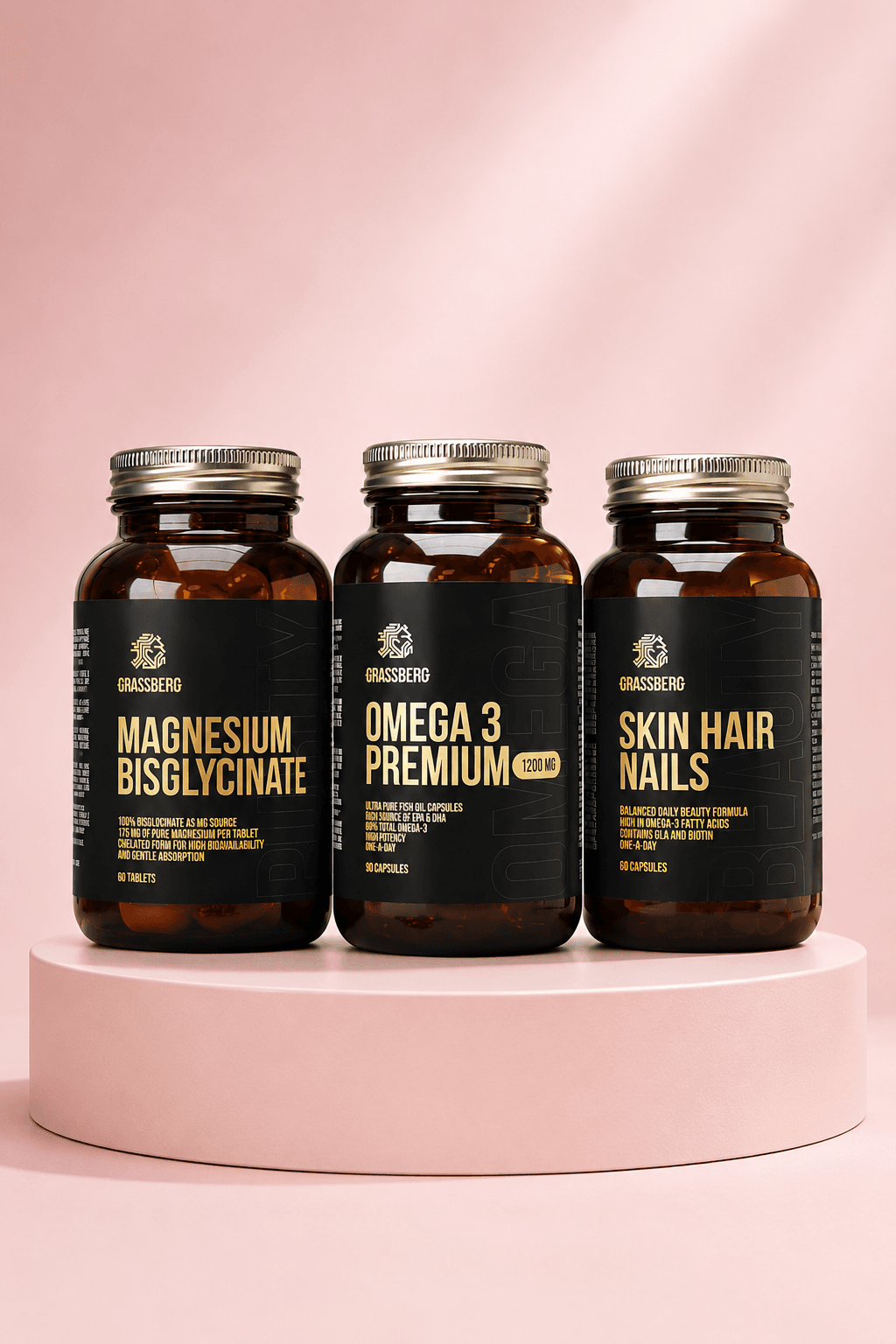 Grassberg Beauty, Brain & Balance paket - za 60 dana