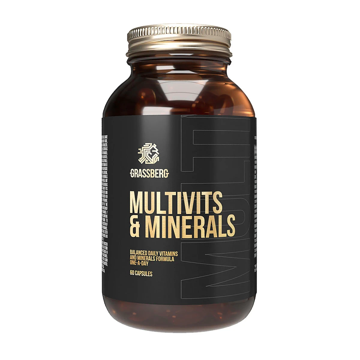 Grassberg Multivits & Minerals, 90 kapsula