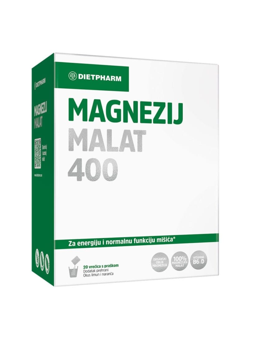 Dietpharm Magnezij Malat 400, 20 vrećica